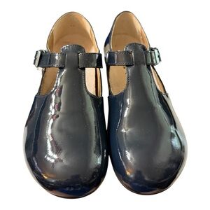 Birkenstock Tickel Patent Navy Mary Jane Shoes - Size 37 (US 6)